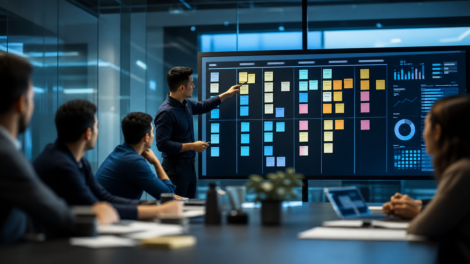 Systems design and operational flow visualization.